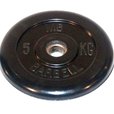 Диск обрезиненный Barrbell 5 кг 31 мм черный