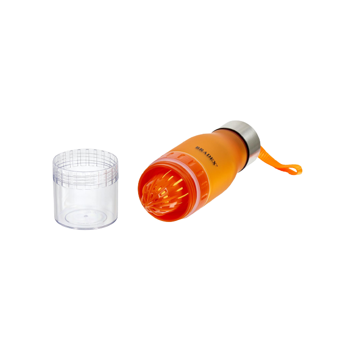 Бутылка для воды с соковыжималкой оранжевая - Изображение 137521